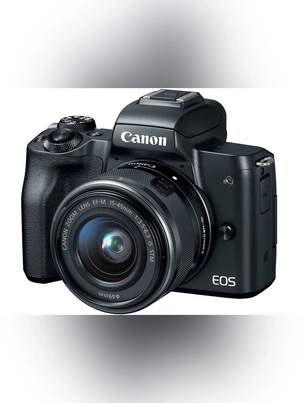 Canon EOS M50 Digital Camera Kit with 15-45mm Lens & Hard Shell Case - Like New